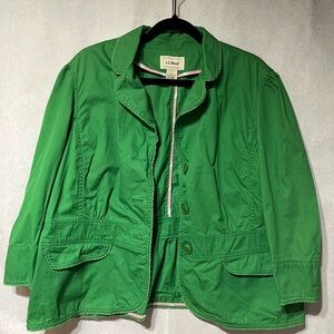 L.L. Bean Women's Leafy Green Blazer‎
